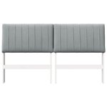 vidaXL Čalúnené čelo postele Svetlosivá 150 cm – Obrázok 4