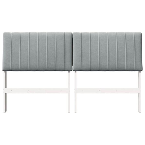 vidaXL Čalúnené čelo postele Svetlosivá 150 cm – Obrázok 4