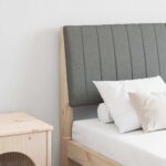 vidaXL Čalúnené čelo postele Tmavo šedá 140 cm