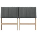 vidaXL Čalúnené čelo postele Tmavo šedá 140 cm – Obrázok 4