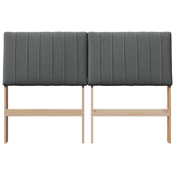 vidaXL Čalúnené čelo postele Tmavo šedá 140 cm – Obrázok 4