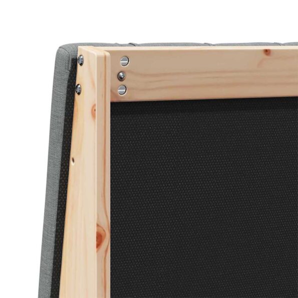 vidaXL Čalúnené čelo postele Tmavo šedá 140 cm – Obrázok 8