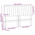 vidaXL Čalúnené čelo postele Svetlosivá 140 cm – Obrázok 11