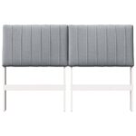 vidaXL Čalúnené čelo postele Svetlosivá 140 cm – Obrázok 4