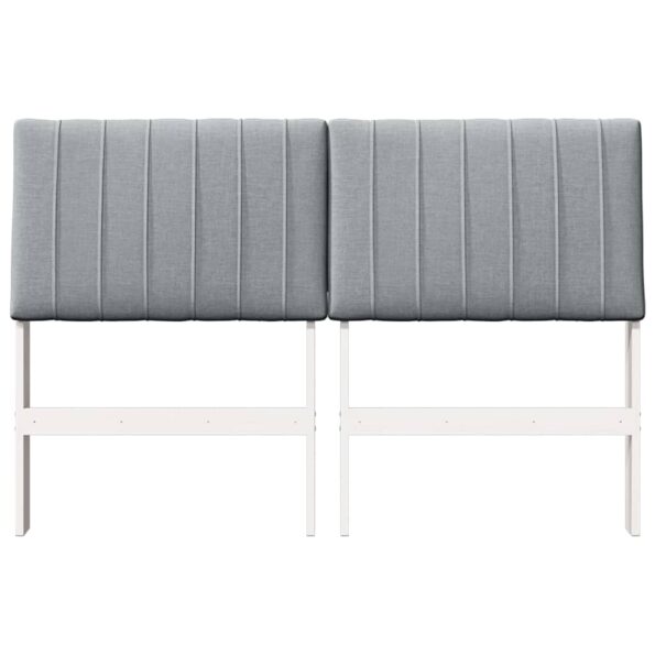 vidaXL Čalúnené čelo postele Svetlosivá 140 cm – Obrázok 4