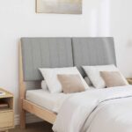 vidaXL Čalúnené čelo postele Svetlosivá 120 cm – Obrázok 3