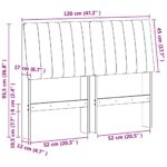 vidaXL Čalúnené čelo postele Tmavo šedá 120 cm – Obrázok 11