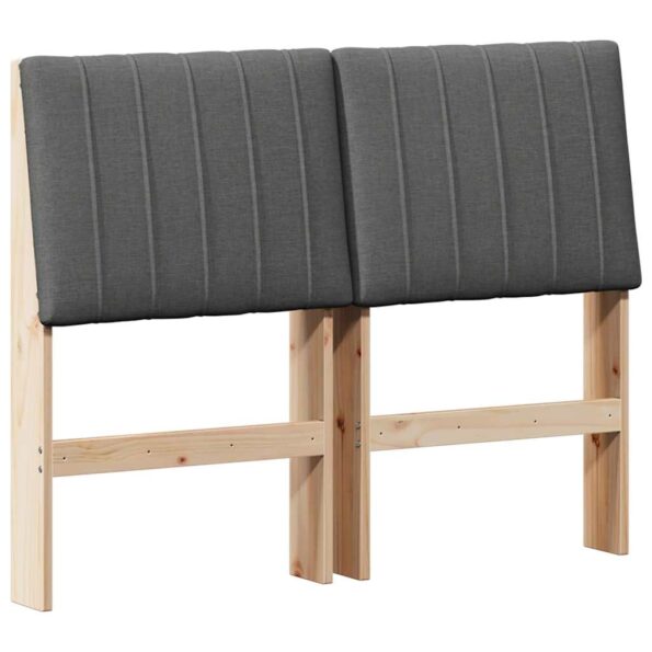 vidaXL Čalúnené čelo postele Tmavo šedá 120 cm – Obrázok 2