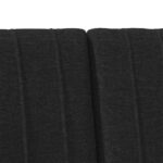 vidaXL Čalúnené čelo postele Čierna 120 cm Masívne borovicové drevo – Obrázok 7