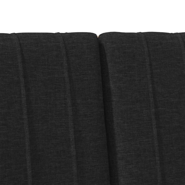 vidaXL Čalúnené čelo postele Čierna 120 cm Masívne borovicové drevo – Obrázok 7