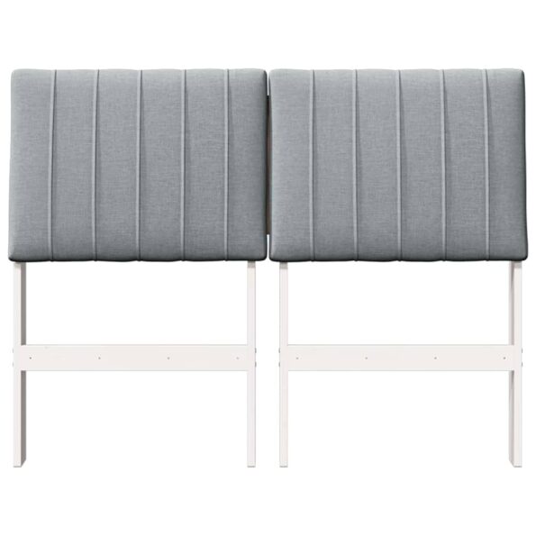vidaXL Čalúnené čelo postele Svetlosivá 120 cm – Obrázok 4