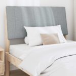 vidaXL Čalúnené čelo postele Svetlosivá 100 cm – Obrázok 3