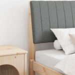 vidaXL Čalúnené čelo postele Tmavo šedá 100 cm