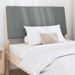 vidaXL Čalúnené čelo postele Tmavo šedá 100 cm – Obrázok 3