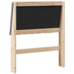 vidaXL Čalúnené čelo postele Svetlosivá 80 cm Masívne borovicové drevo – Obrázok 6