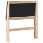 vidaXL Čalúnené čelo postele Sivohnedá 80 cm Masívne borovicové drevo – Obrázok 6