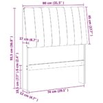 vidaXL Čalúnené čelo postele Svetlosivá 80 cm Masívne borovicové drevo – Obrázok 11