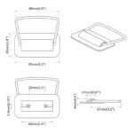 vidaXL Rukoväte na kuchyňu 2 pcs Ružová 85 x 45 mm Kov – Obrázok 9
