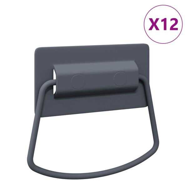 vidaXL Rukoväte na kuchyňu 12 pcs Antracit 85 x 45 mm Kov – Obrázok 10
