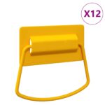 vidaXL Rukoväte na kuchyňu 12 pcs Horčicová 85 x 45 mm Kov – Obrázok 10