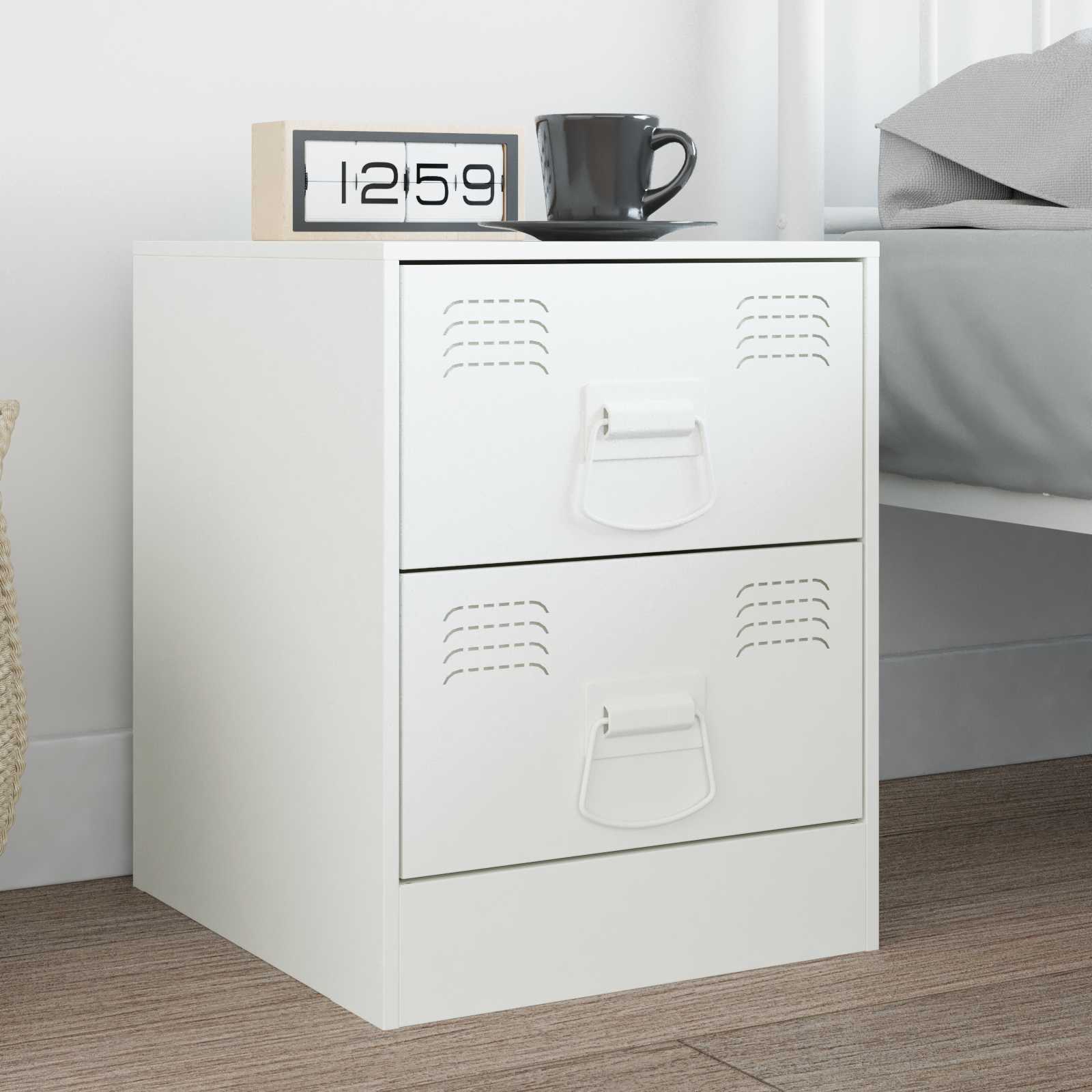 879441_1.jpg vidaXL Rukoväte na kuchyňu 2 pcs Biela 85 x 45 mm Kov – Obrázok 1