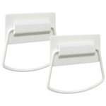 vidaXL Rukoväte na kuchyňu 2 pcs Biela 85 x 45 mm Kov – Obrázok 2