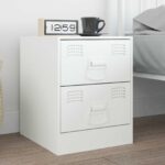 vidaXL Rukoväte na kuchyňu 12 pcs Biela 85 x 45 mm Kov