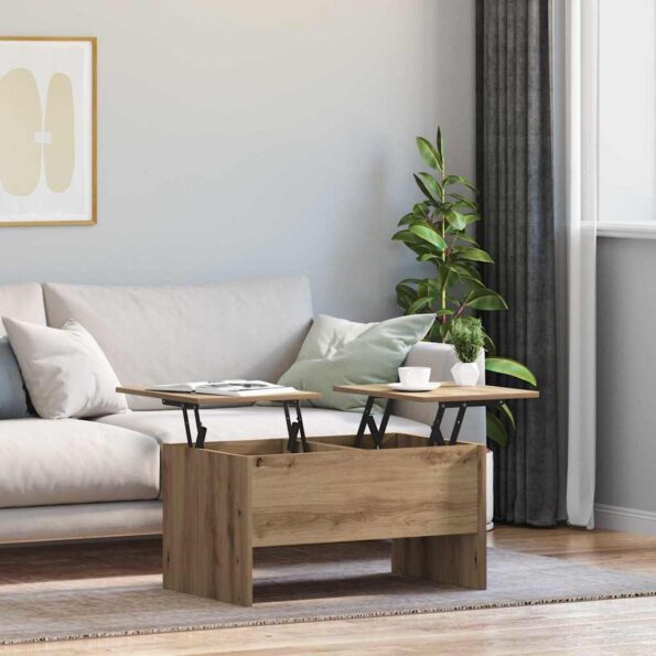 vidaXL Konferenčný stolík Remeselný dub 102 x 50,5 x 46,5 cm – Obrázok 4