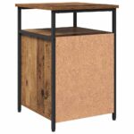 vidaXL Nočný stolík Staré drevo Kompozitné drevo – Obrázok 8