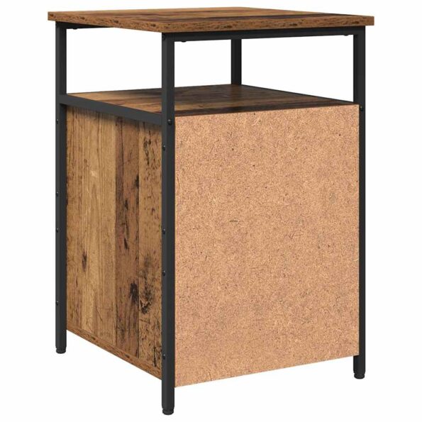 vidaXL Nočný stolík Staré drevo Kompozitné drevo – Obrázok 8