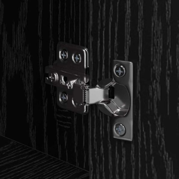 vidaXL Nočný stolík 2 pcs Čierny dub Kompozitné drevo – Obrázok 10