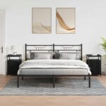 vidaXL Nočný stolík 2 pcs Čierny dub Kompozitné drevo – Obrázok 4