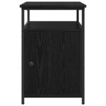 vidaXL Nočný stolík 2 pcs Čierny dub Kompozitné drevo – Obrázok 7