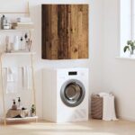 vidaXL Nástenná skrinka Staré drevo 69.5 x 34 x 90 cm Kompozitné drevo