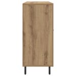 vidaXL Servírovacia skriňa Hnedá 90 x 34 x 80 cm Kompozitné drevo – Obrázok 7