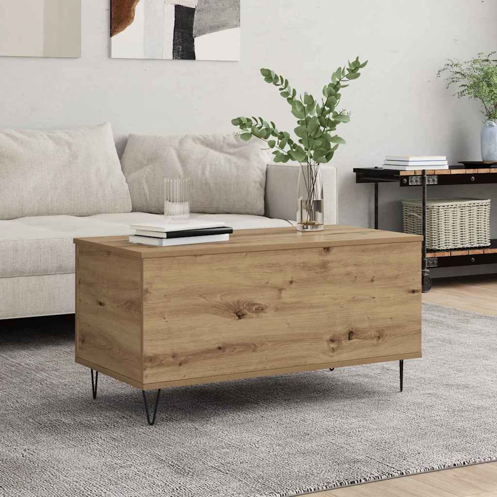 879616_1.jpg vidaXL Konferenčný stolík dub artisan 90 x 44.5 x 45 cm – Obrázok 1