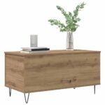 vidaXL Konferenčný stolík dub artisan 90 x 44.5 x 45 cm – Obrázok 3