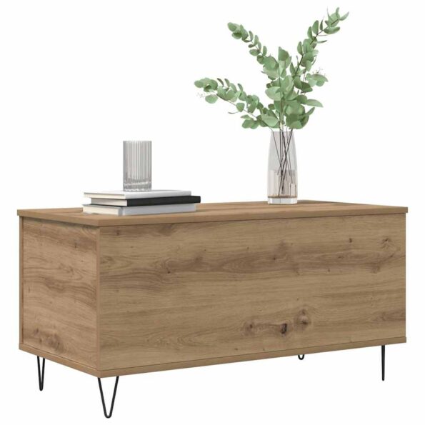 vidaXL Konferenčný stolík dub artisan 90 x 44.5 x 45 cm – Obrázok 3