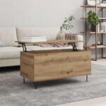 vidaXL Konferenčný stolík dub artisan 90 x 44.5 x 45 cm – Obrázok 4