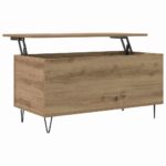 vidaXL Konferenčný stolík dub artisan 90 x 44.5 x 45 cm – Obrázok 5