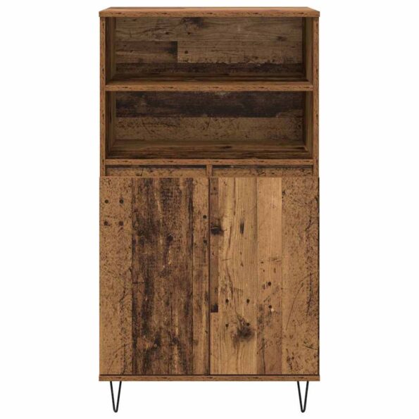 vidaXL Highboard s poličkou s úložiskom s dverami Hnedá 60 x 36 x 110 cm Kompozitné drevo – Obrázok 6