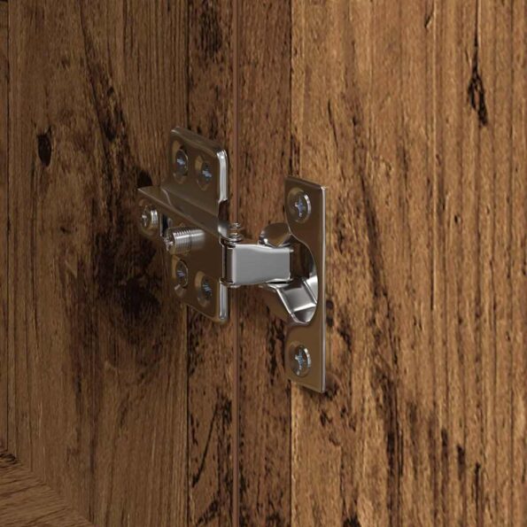 vidaXL Highboard s poličkou s úložiskom s dverami Hnedá 60 x 36 x 110 cm Kompozitné drevo – Obrázok 9