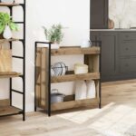 vidaXL Kuchynský vozík dub artisan 70 x 30 x 82 cm Kompozitné drevo – Obrázok 4