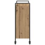 vidaXL Kuchynský vozík dub artisan 70 x 30 x 82 cm Kompozitné drevo – Obrázok 7
