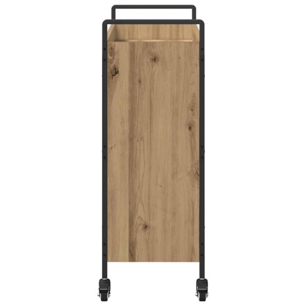 vidaXL Kuchynský vozík dub artisan 70 x 30 x 82 cm Kompozitné drevo – Obrázok 7