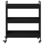 vidaXL Kuchynský vozík Čierny dub 70 x 30 x 82 cm Kompozitné drevo – Obrázok 6