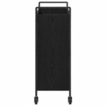 vidaXL Kuchynský vozík Čierny dub 70 x 30 x 82 cm Kompozitné drevo – Obrázok 7