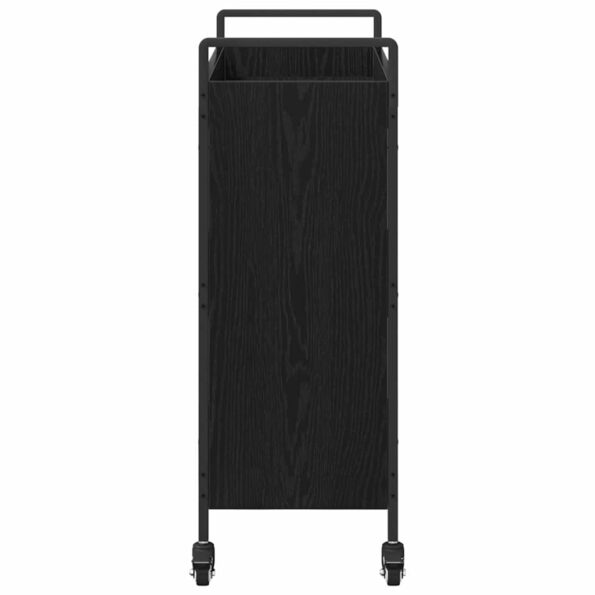 vidaXL Kuchynský vozík Čierny dub 70 x 30 x 82 cm Kompozitné drevo – Obrázok 7