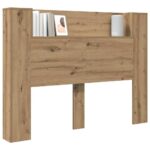 vidaXL Čelo postele skrinka dub artisan Kompozitné drevo – Obrázok 3