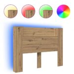 vidaXL Čelo postele skrinka dub artisan Kompozitné drevo – Obrázok 4